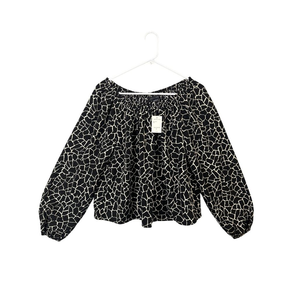 Anthropologie Sanctuary Off The Shoulder Top Size Small Mosaic Print NWT